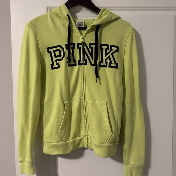 NEON VICTORIA’S SECRET/PINK HOODIE - Picture 1 of 5